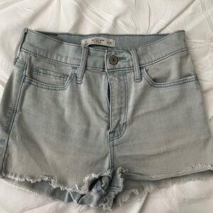 Abercrombie & Fitch Faded Blue Jean Shorts
